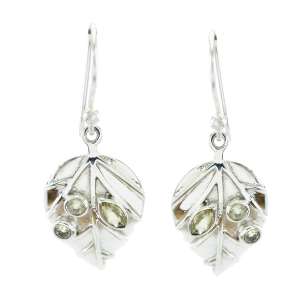Lemon-Quartz-Moroccan-Ivy-multiple-Dangle-Yellow-925-Silver-Earring
