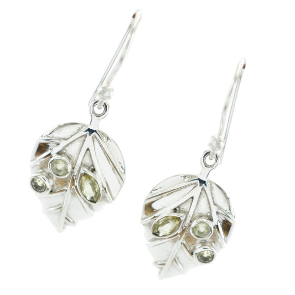 Lemon-Quartz-Moroccan-Ivy-multiple-Dangle-Yellow-925-Silver-Earring