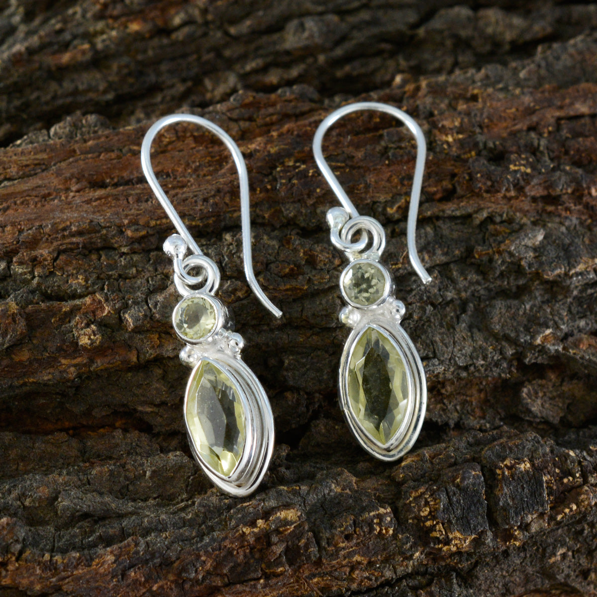 Lemon-Quartz-Russian-Ava-Toi-et-Moi-Dangle-Yellow-92.5-Silver-Earring