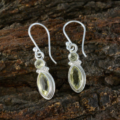Lemon-Quartz-Russian-Ava-Toi-et-Moi-Dangle-Yellow-92.5-Silver-Earring
