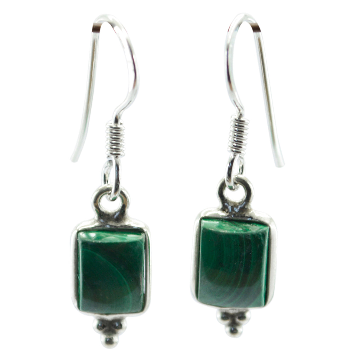 Malachite-Australian-Lucia-multiple-Dangle-Green-Silver-Earring