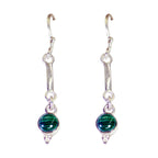 Malachite-African-Maya-multiple-Dangle-Green-Sterling-Silver-Earring
