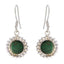 Malachite-Middle-Eastern-Renata-multiple-Dangle-Green-Silver-Earring