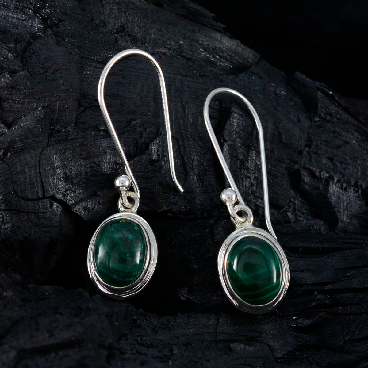 Malachite-American-Julia-multiple-Dangle-Green-Sterling-Silver-Earring