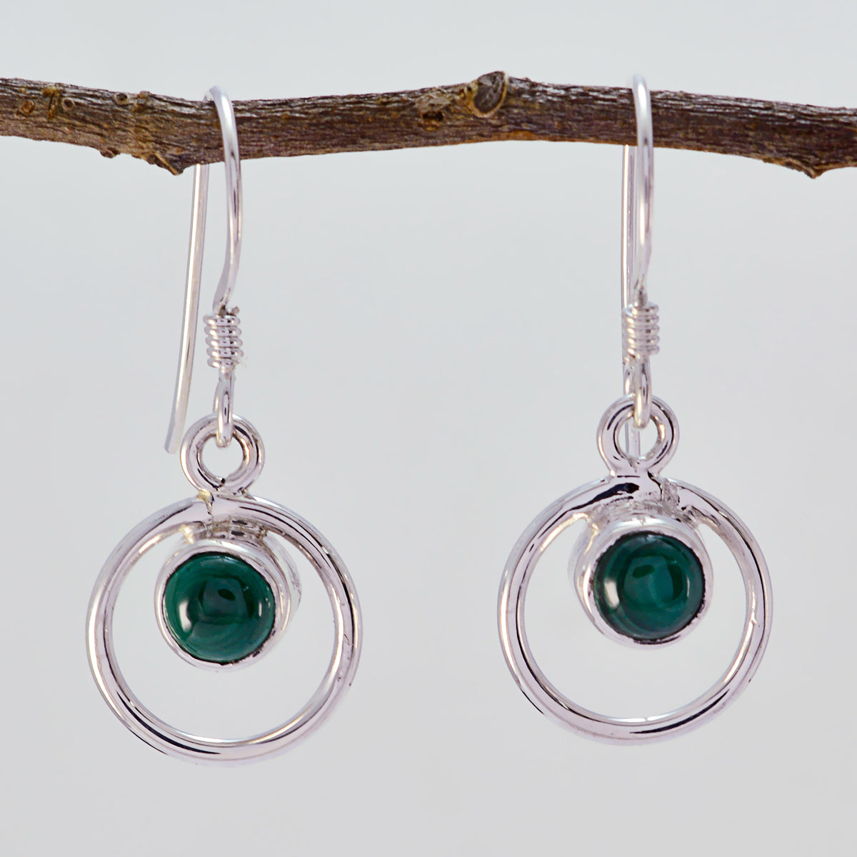 Malachite-Korean-Katarina-multiple-Dangle-Green-925-Sterling-Silver-Earring