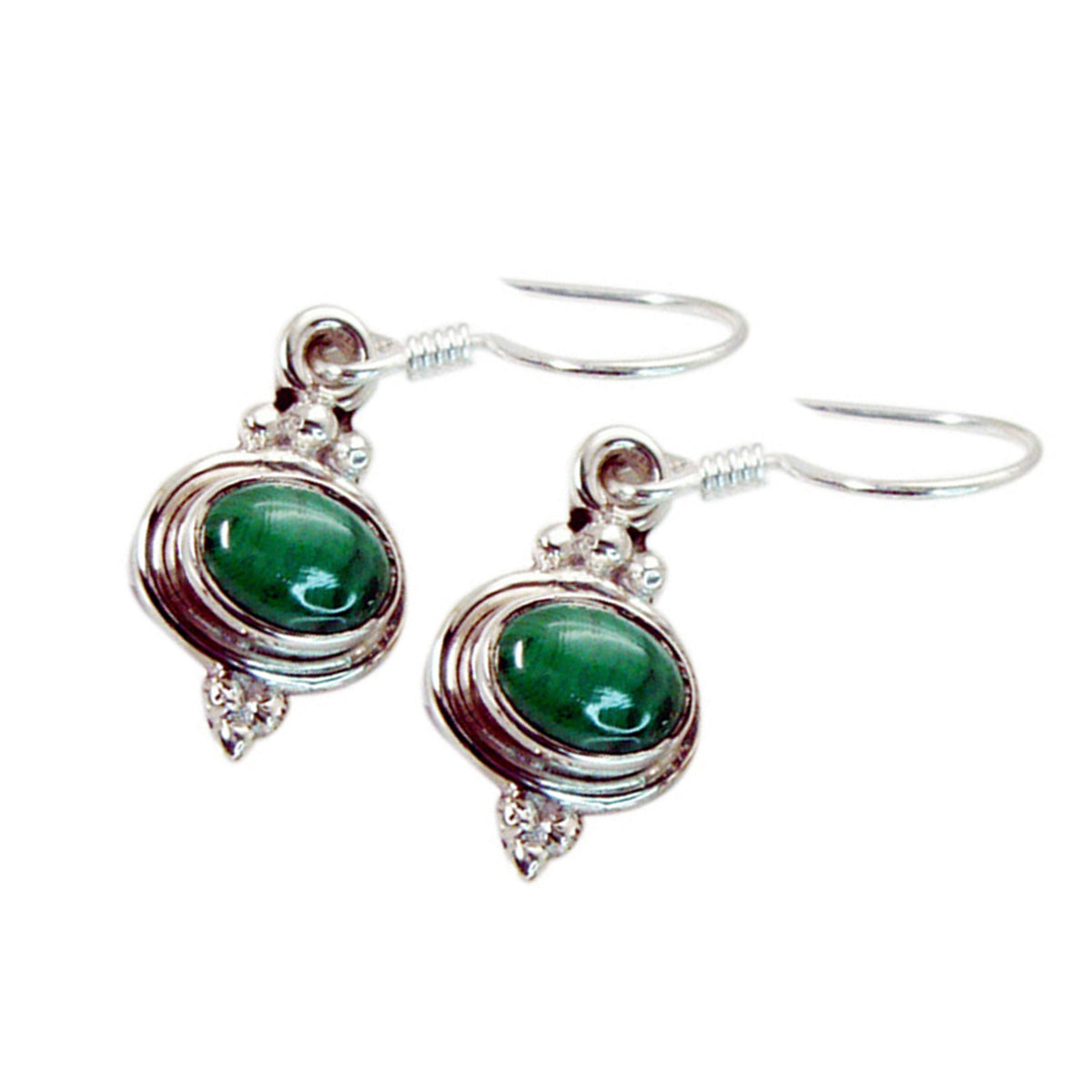 Malachite-Italian-Laura-multiple-Dangle-Green-925-Silver-Earring