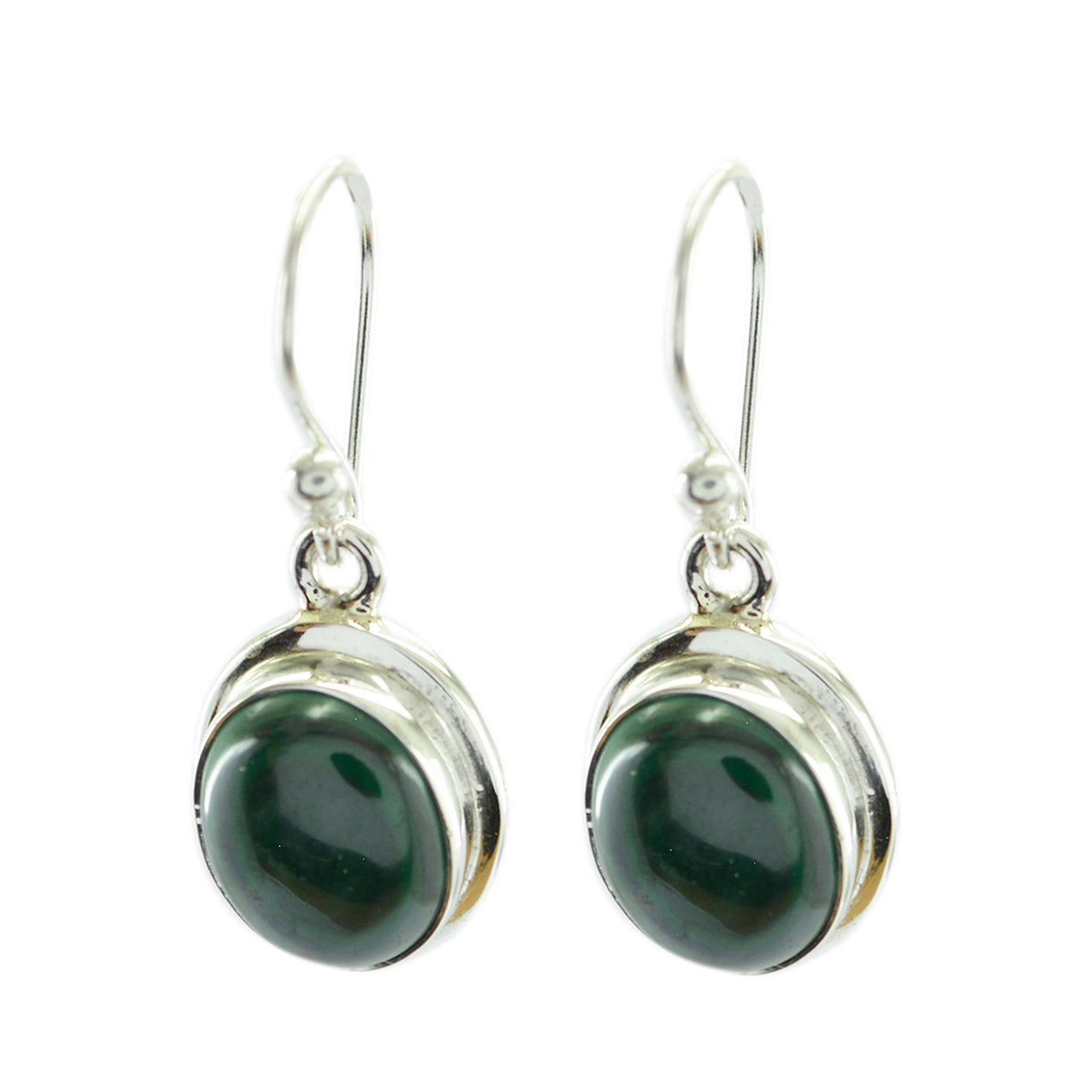 Malachite-Mexican-Lea-multiple-Dangle-Green-925-Sterling-Silver-Earring メイン画像