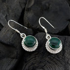 Malachite-Latin-American-Lily-multiple-Dangle-Green-Sterling-Silver-Earring