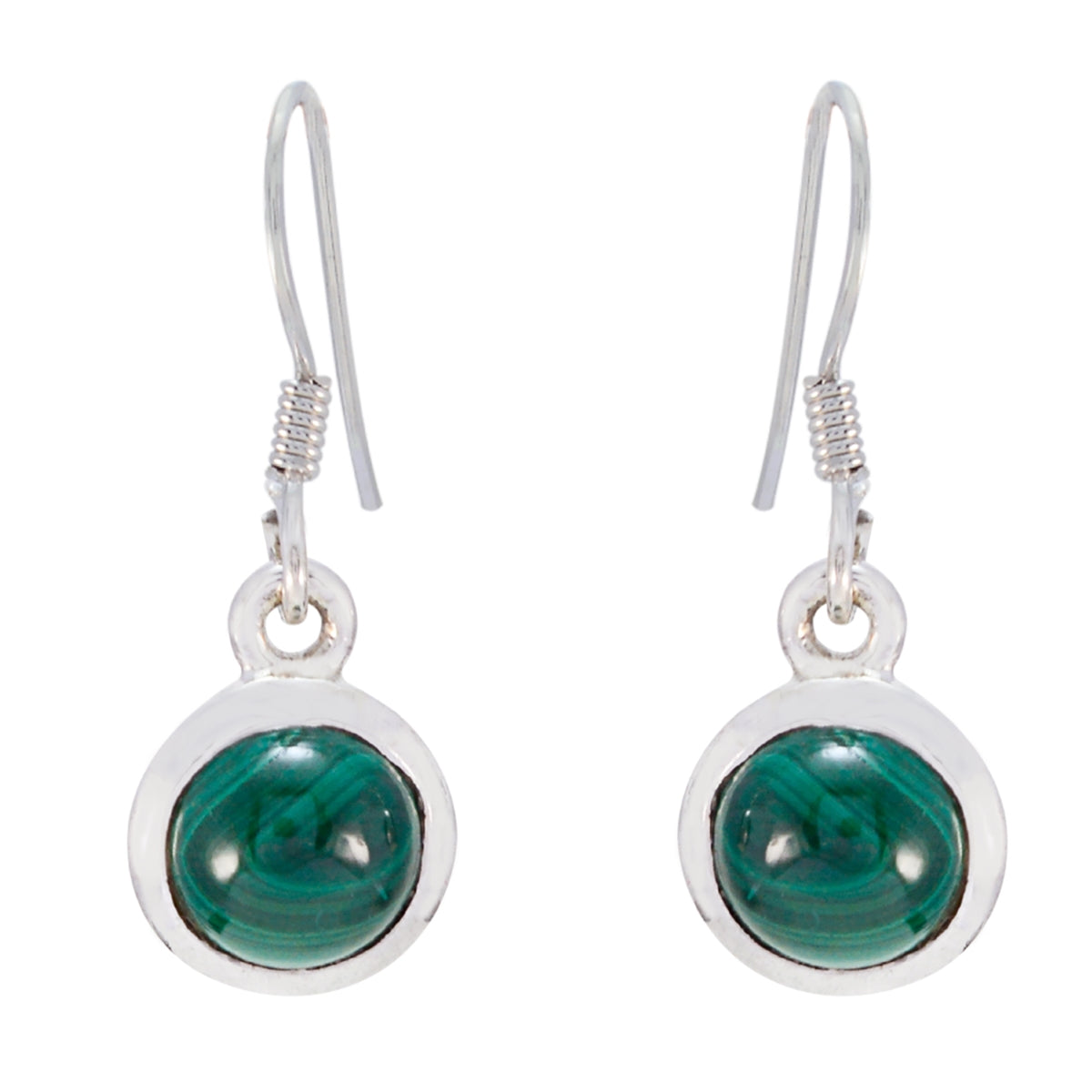 Malachite-African-Luna-Solitaire-Dangle-Green-Sterling-Silver-Earring