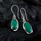 Malachite-Italian-Nora-Solitaire-Dangle-Green-925-Silver-Earring