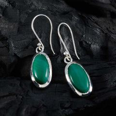 Malachite-Italian-Nora-Solitaire-Dangle-Green-925-Silver-Earring