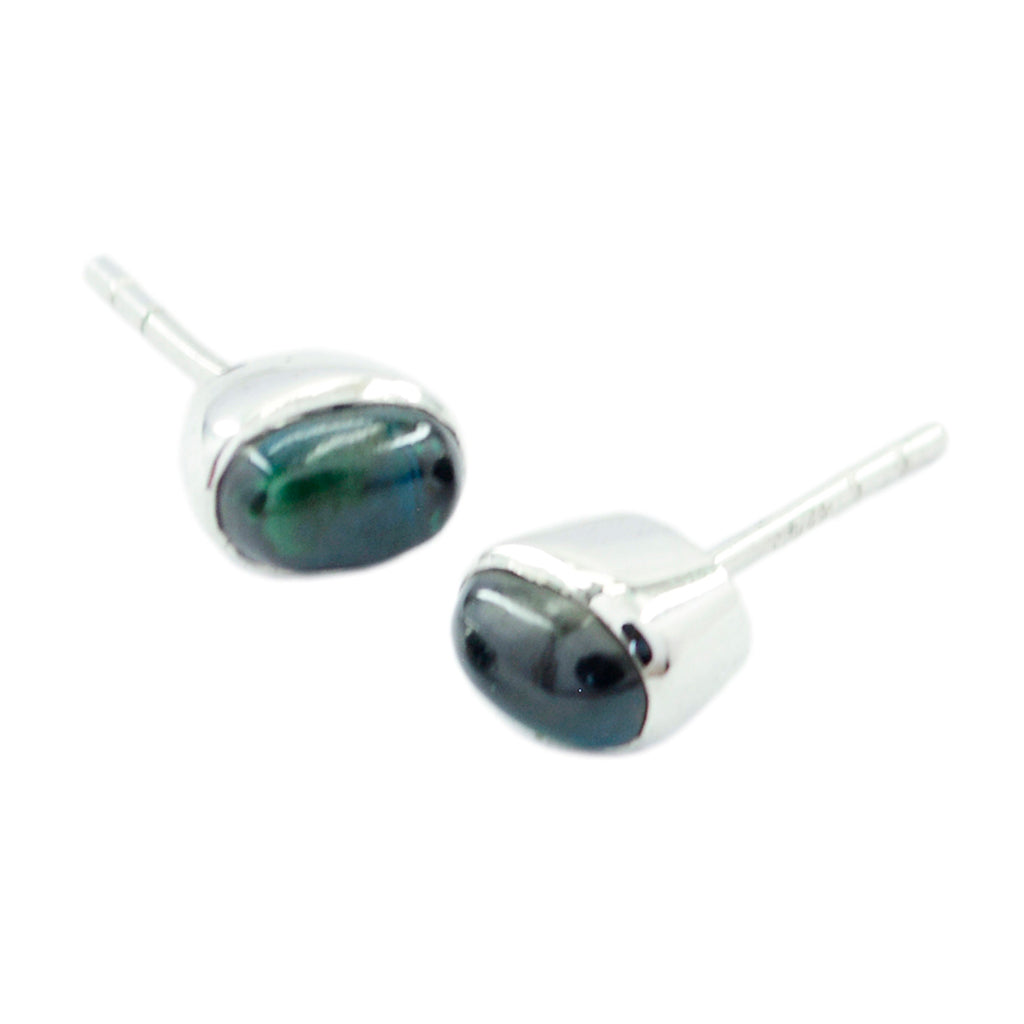Malachite-Mexican-Olivia-Solitaire-Stud-Green-925-Silver-Earring