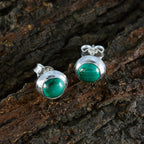Malachite-Australian-Pauline-Solitaire-Stud-Green-925-Silver-Earring
