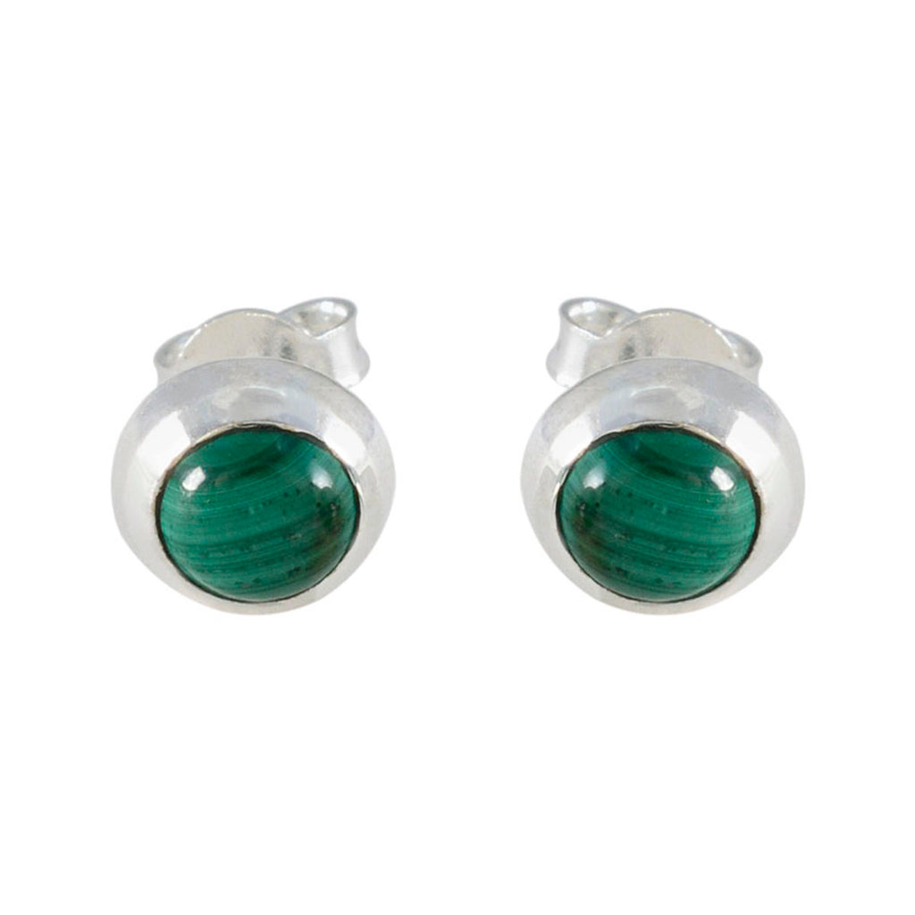 Malachite-Australian-Pauline-Solitaire-Stud-Green-925-Silver-Earring