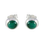 Malachite-Australian-Pauline-Solitaire-Stud-Green-925-Silver-Earring
