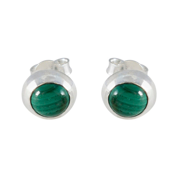 Malachite-Australian-Pauline-Solitaire-Stud-Green-925-Silver-Earring