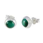 Malachite-Australian-Pauline-Solitaire-Stud-Green-925-Silver-Earring