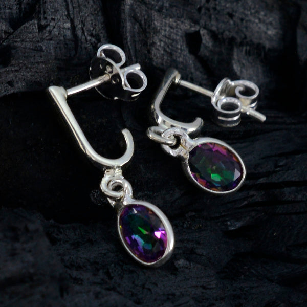 Mystic-Quartz-German-Savannah-multiple-Stud-multicolor-Silver-Earring