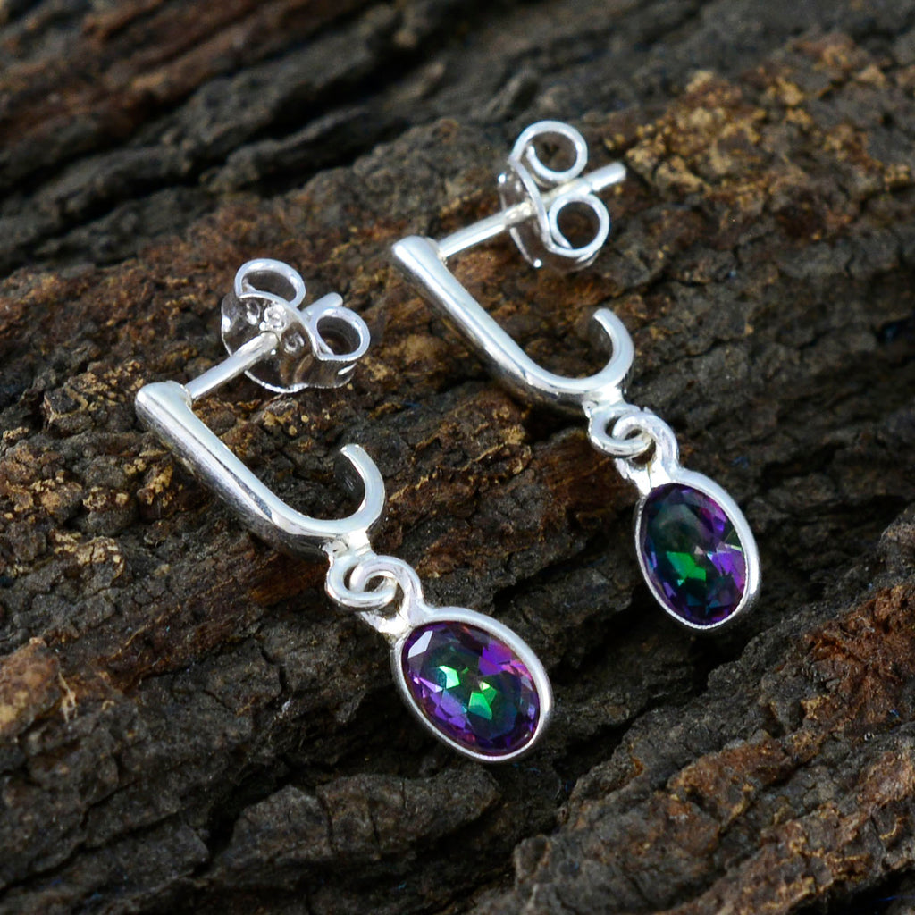 Mystic-Quartz-German-Savannah-multiple-Stud-multicolor-Silver-Earring