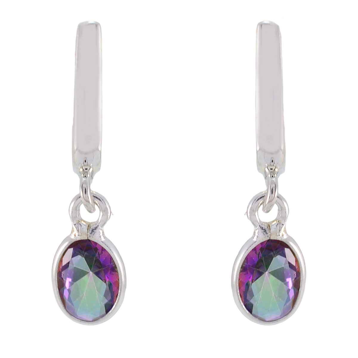 Mystic-Quartz-German-Savannah-multiple-Stud-multicolor-Silver-Earring