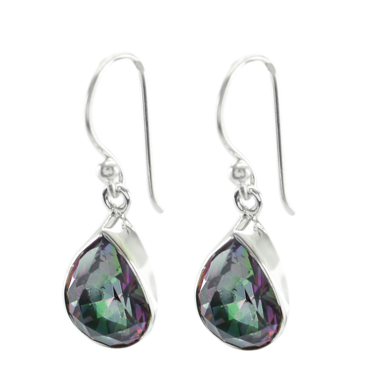 Mystic-Quartz-African-Scarlett-multiple-Dangle-multicolor-92.5-Silver-Earring メイン画像