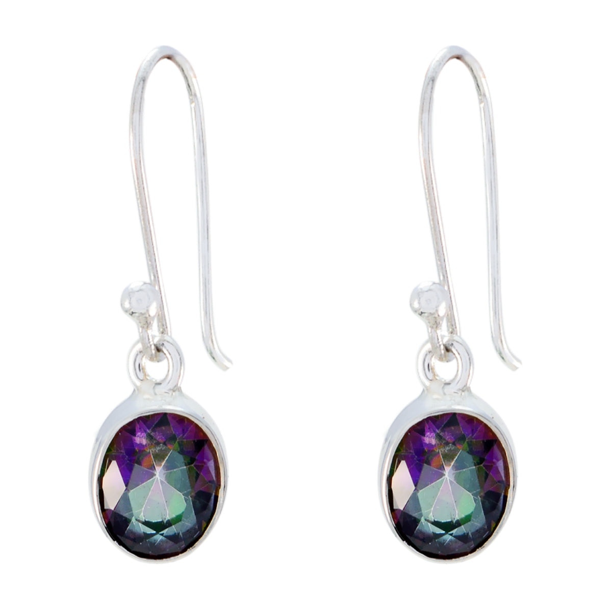 Mystic-Quartz-Australian-Lily-multiple-Dangle-multicolor-Silver-Earring