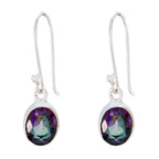 Mystic-Quartz-Australian-Lily-multiple-Dangle-multicolor-Silver-Earring