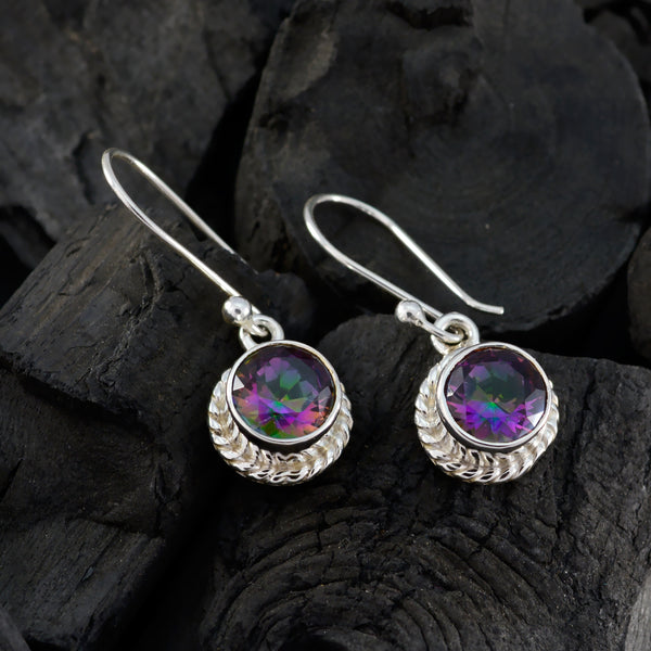 Mystic-Quartz-Russian-Maya-multiple-Dangle-multicolor-925-Silver-Earring