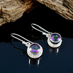 Mystic-Quartz-Russian-Maya-multiple-Dangle-multicolor-925-Silver-Earring