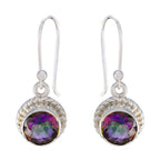 Mystic-Quartz-Russian-Maya-multiple-Dangle-multicolor-925-Silver-Earring
