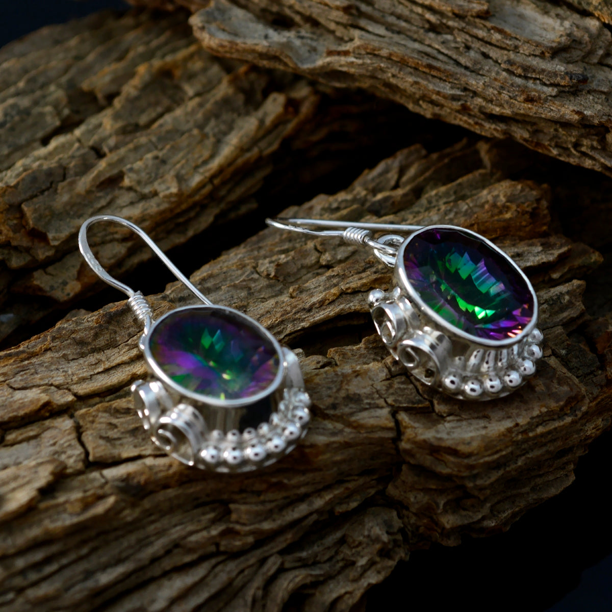 Mystic-Quartz-Korean-Teresa-multiple-Dangle-multicolor-925-Silver-Earring