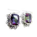 Mystic-Quartz-Italian-Violet-multiple-Dangle-multicolor-925-Silver-Earring