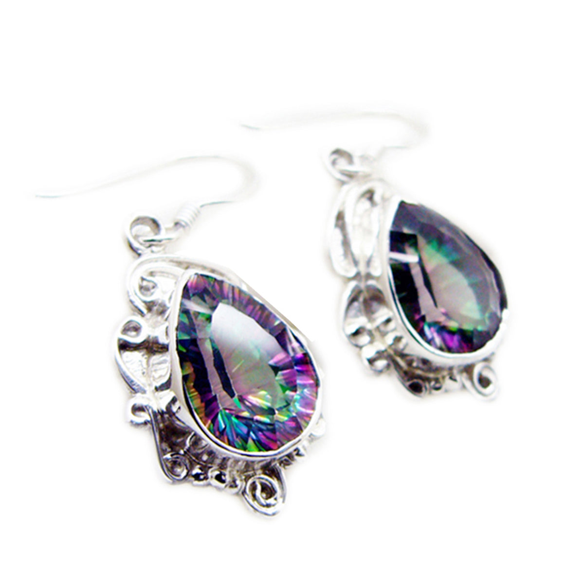 Mystic-Quartz-German-Chen-multiple-Dangle-multicolor-Silver-Earring