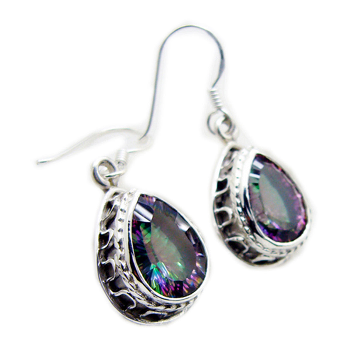 Mystic-Quartz-Egyptian-Hana-multiple-Dangle-multicolor-925-Sterling-Silver-Earring