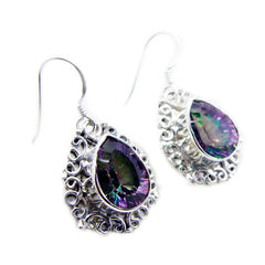 Mystic-Quartz-American-Haruka-multiple-Dangle-multicolor-Silver-Earring