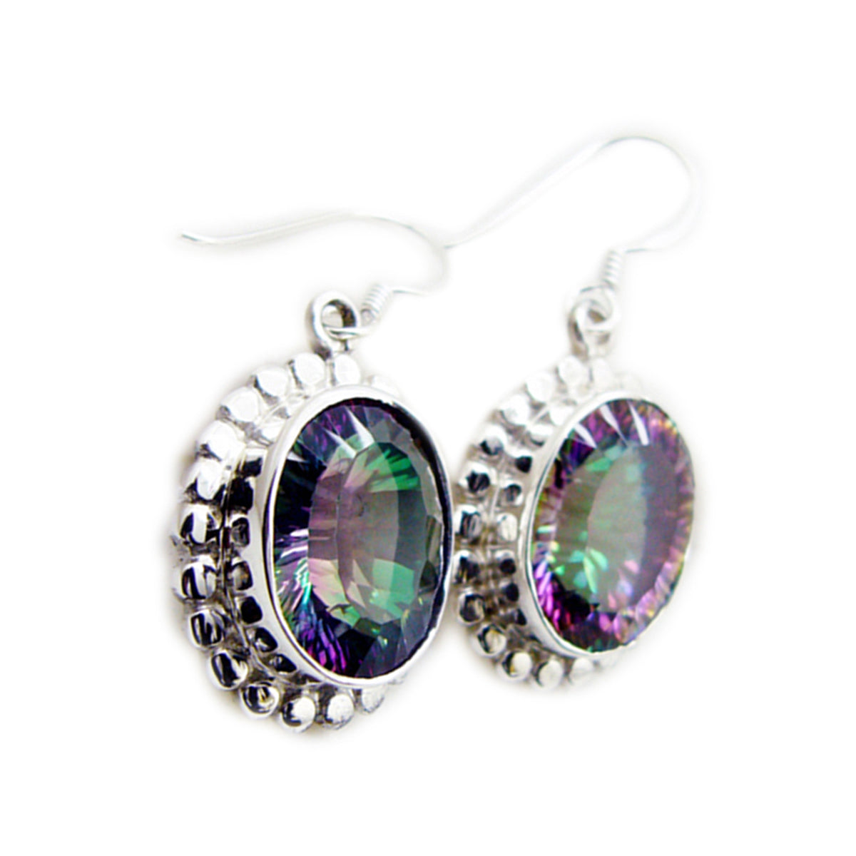 Mystic-Quartz-Moroccan-Sakura-multiple-Dangle-multicolor-Silver-Earring