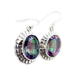 Mystic-Quartz-Moroccan-Sakura-multiple-Dangle-multicolor-Silver-Earring