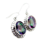 Mystic-Quartz-Moroccan-Sakura-multiple-Dangle-multicolor-Silver-Earring