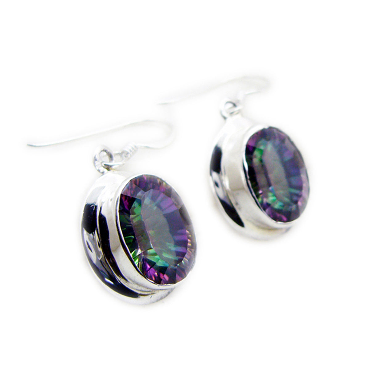 Mystic-Quartz-Turkish-Yan-multiple-Dangle-multicolor-Silver-Earring