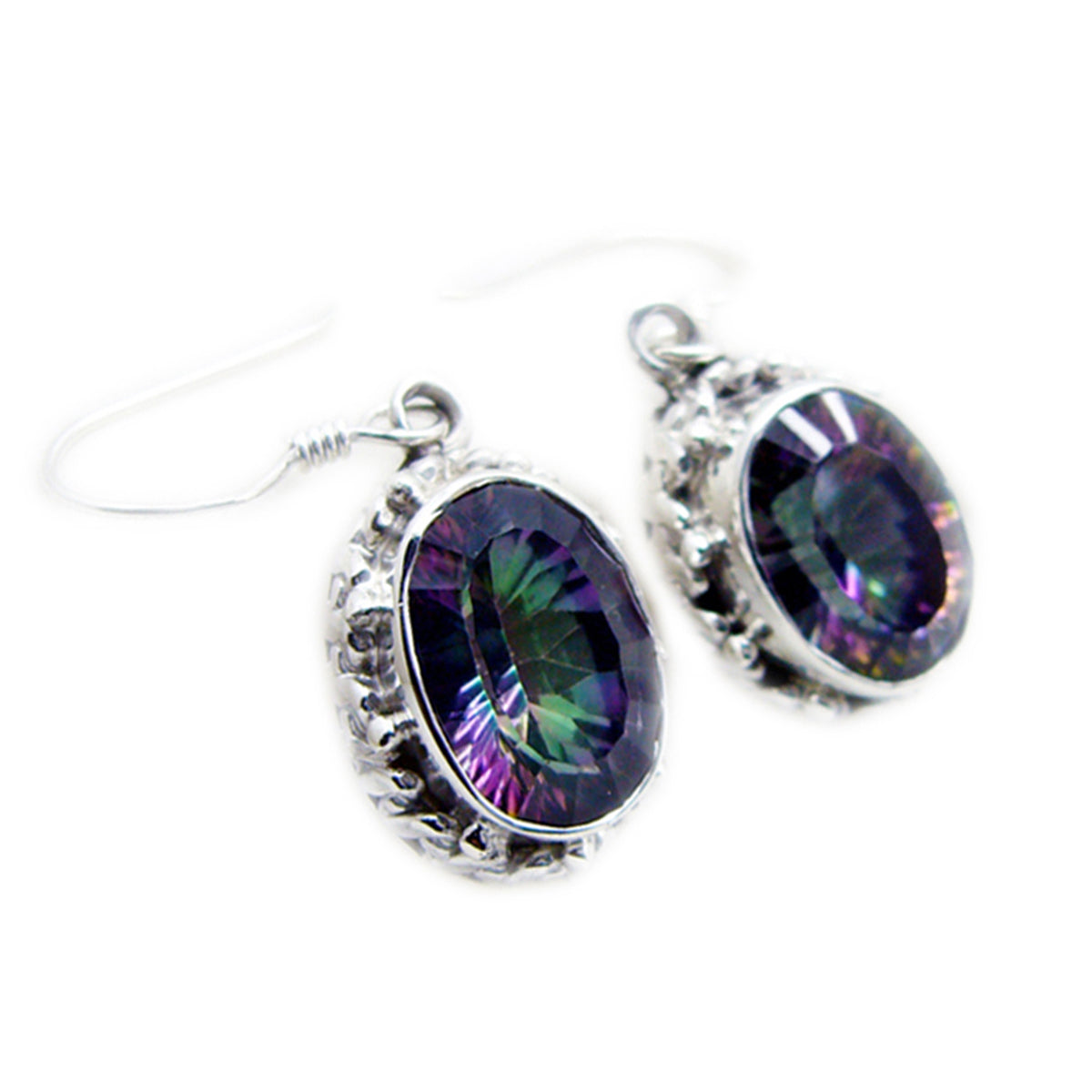 Mystic-Quartz-Middle-Eastern-Yuki-multiple-Dangle-multicolor-925-Silver-Earring