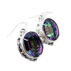 Mystic-Quartz-Latin-American-Mei-multiple-Dangle-multicolor-Silver-Earring