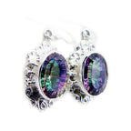 Mystic-Quartz-French-Min-seo-multiple-Dangle-multicolor-Sterling-Silver-Earring