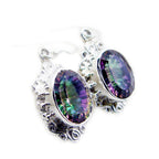 Mystic-Quartz-French-Min-seo-multiple-Dangle-multicolor-Sterling-Silver-Earring