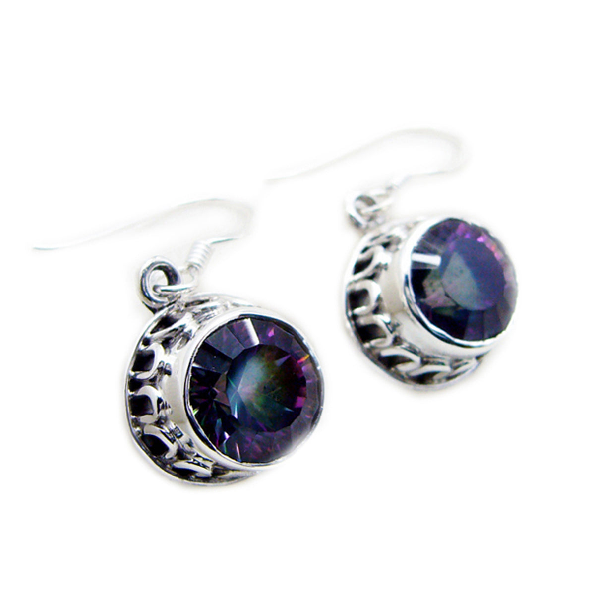 Mystic-Quartz-African-Ángeles-multiple-Dangle-multicolor-Silver-Earring