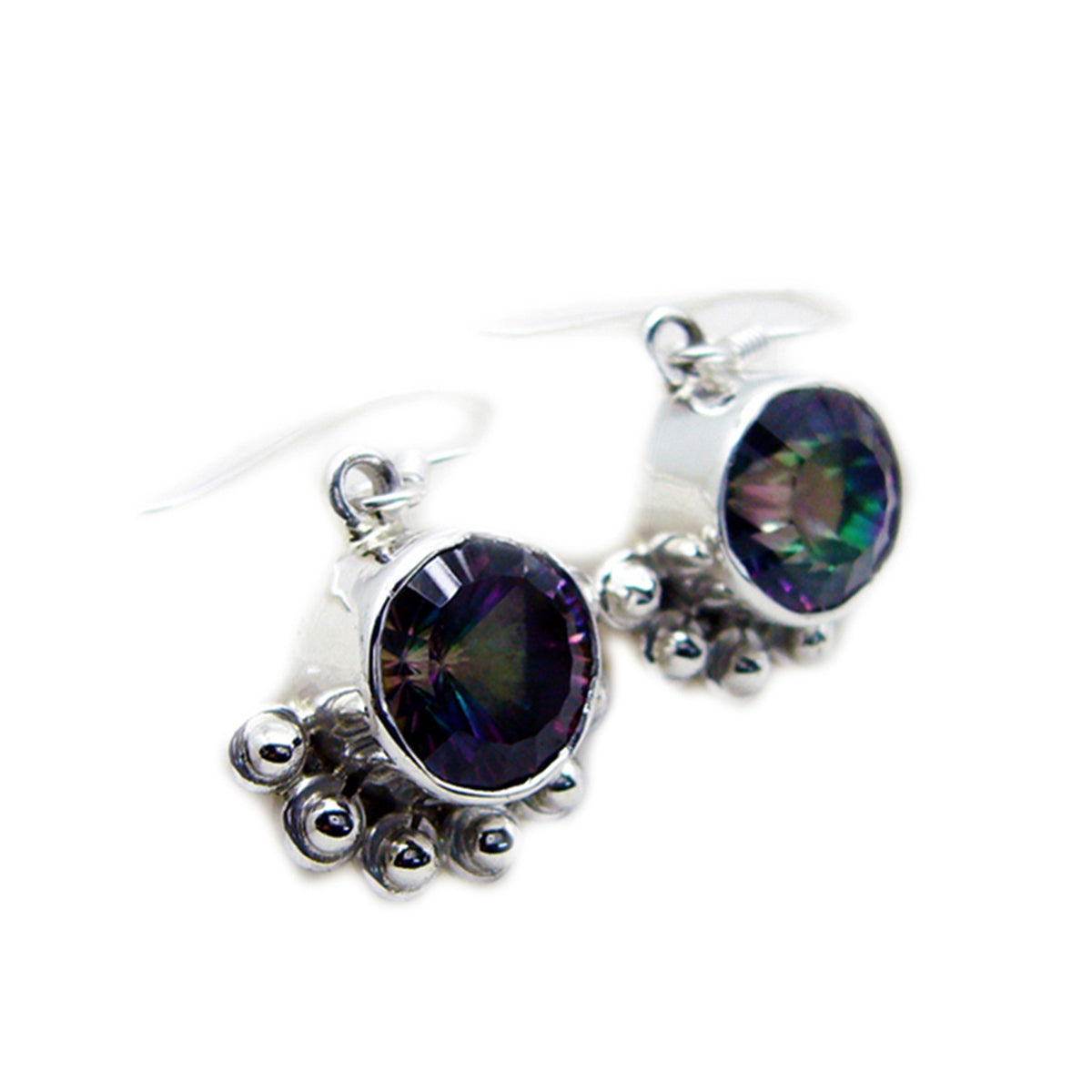 Mystic-Quartz-Moroccan-Bianca-multiple-Dangle-multicolor-925-Silver-Earring