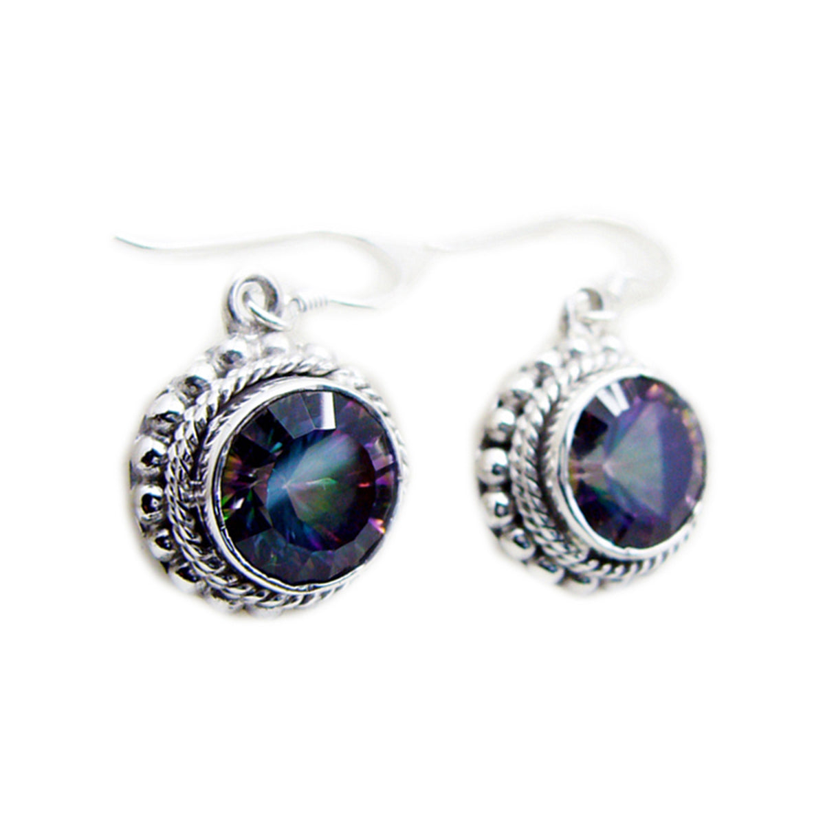 Mystic-Quartz-Russian-Soo-jin-multiple-Dangle-multicolor-925-Sterling-Silver-Earring Main image