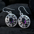 Mystic-Quartz-Egyptian-Ella-Solitaire-Dangle-multicolor-925-Silver-Earring