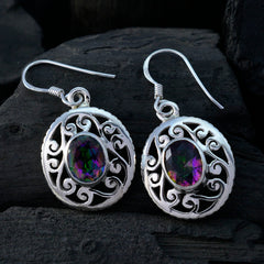 Mystic-Quartz-Egyptian-Ella-Solitaire-Dangle-multicolor-925-Silver-Earring