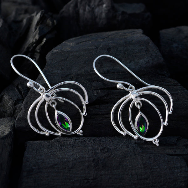 Mystic-Quartz-Japanese-Carolina-Solitaire-Dangle-multicolor-92.5-Silver-Earring