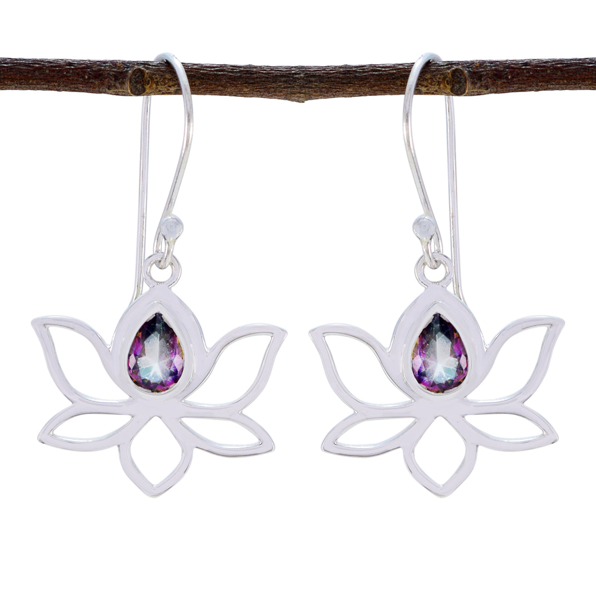 Mystic-Quartz-Italian-Clara-Solitaire-Dangle-multicolor-925-Silver-Earring